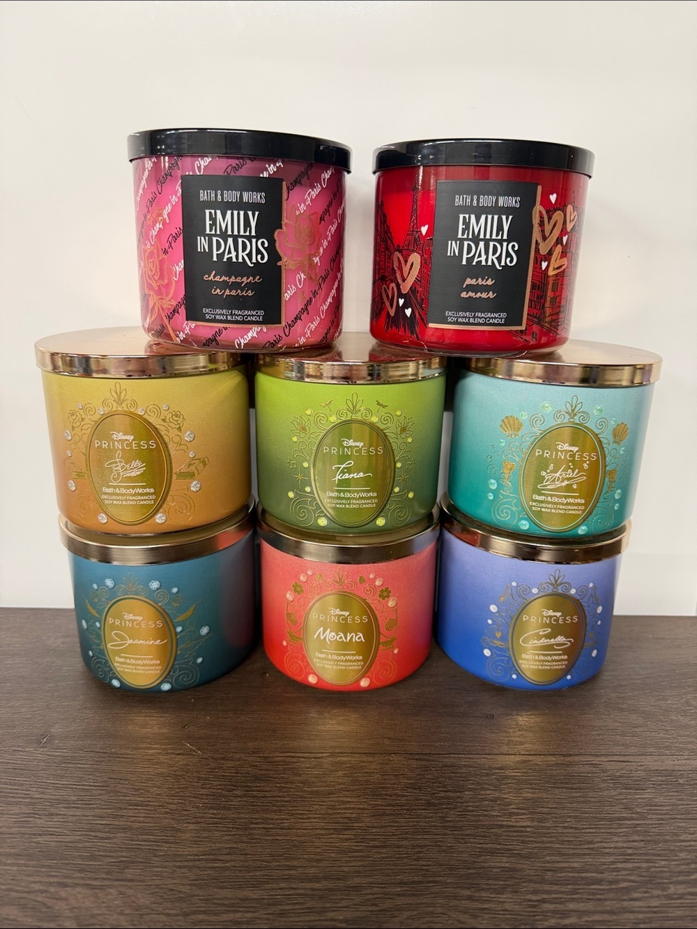 Bath and body works 3 wick candles